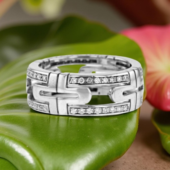 Jewelry - 18k Gold Bvlgari Diamond Ring FIRM